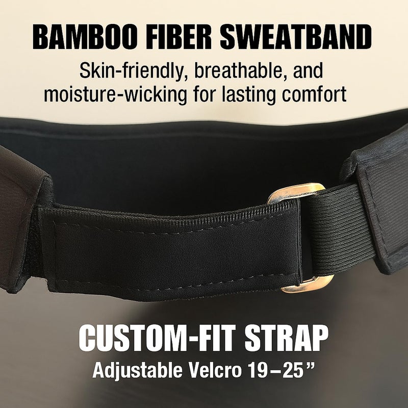 TRIKTON Polarized Full Face Visor Sun Shield â€“ UV Protection, Adjustable 19"-25", Bamboo Sweatband, 360Â° Rotating Lens â€“ Golf, Beach & Outdoor Sports - Image 5
